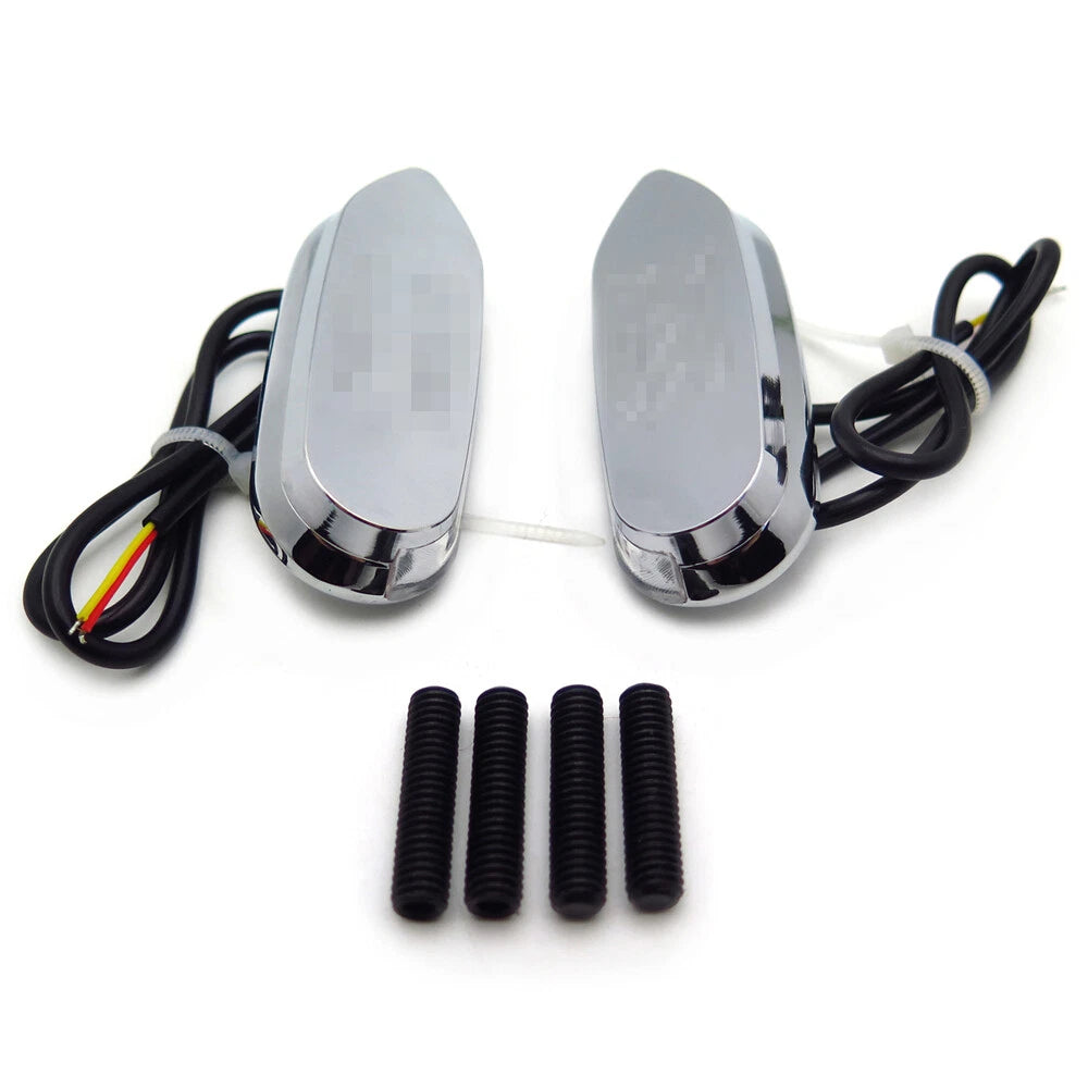LED Signal Chrome Mirror Block Off Base Plate for Suzuki GSXR 600 (2006–2012)