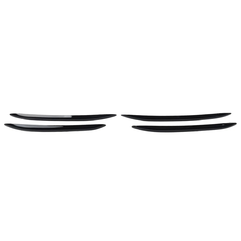 4X Black Front Bumper Splitter Fin Spoiler Canard for Mercedes Benz C-Class (2022–2023)