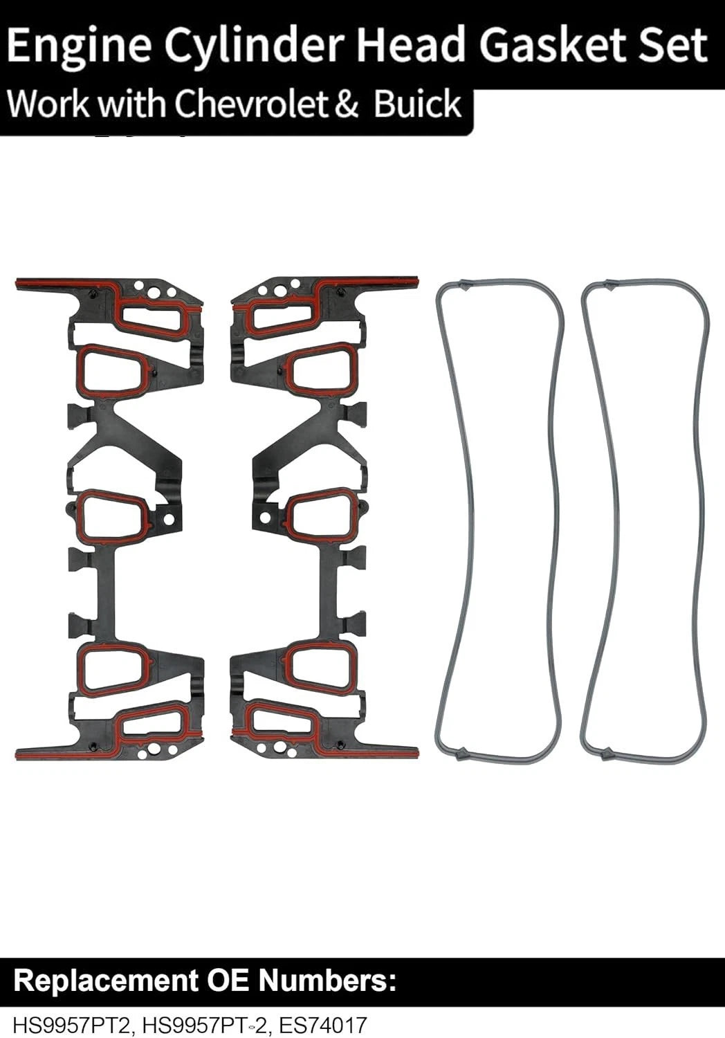 Head Gasket Set w/ Cylinder Head Bolt for Chevrolet Pontiac Buick Oldsmobile 3.1L (1990–2005)