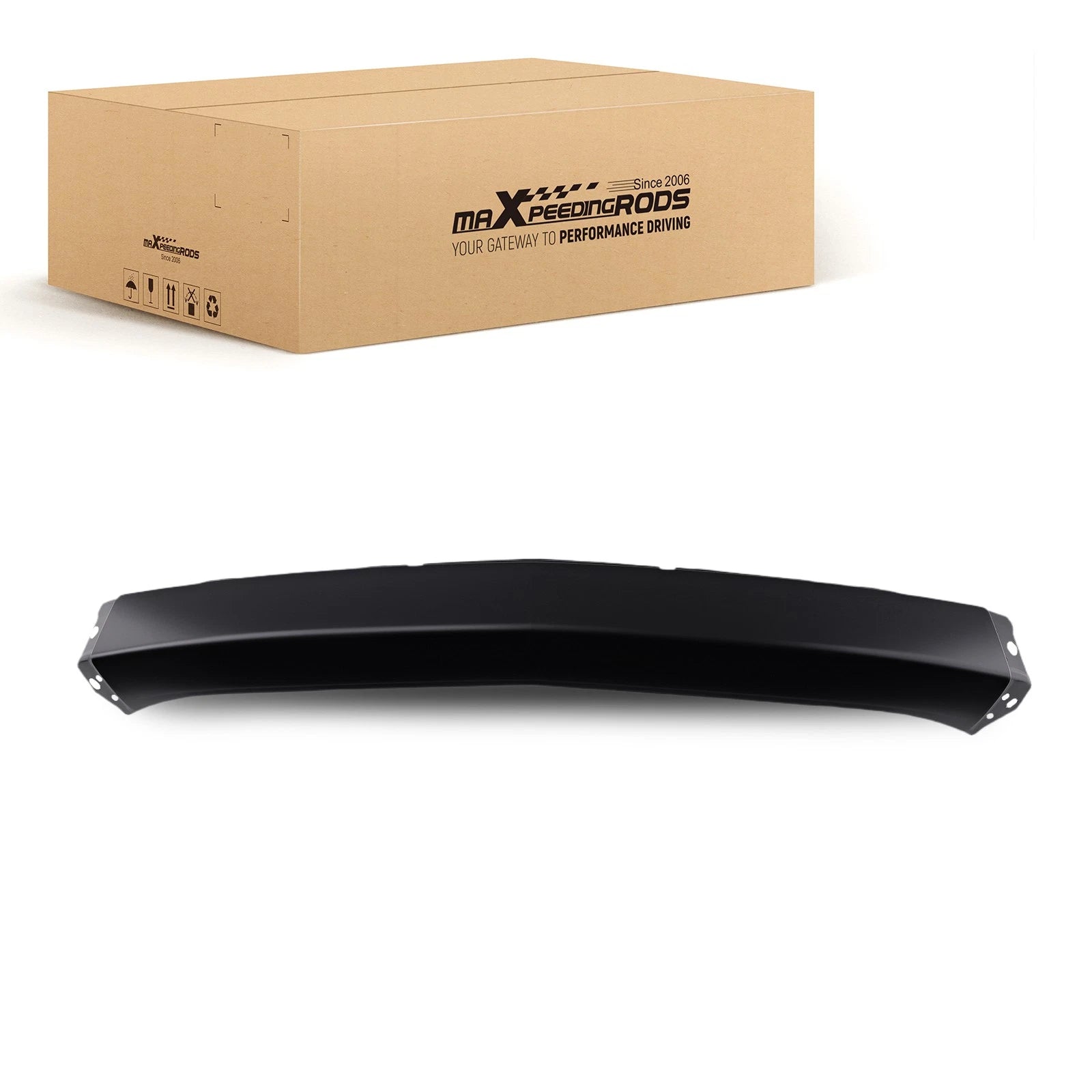 Bumper Face Bar for Silverado 3500 HD LT WT (2007–2010) 15836960 Black Steel