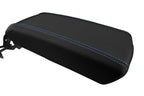 Console Lid Pull Over Cover for Hyundai Sonata (2015–2019) Blue Stitch