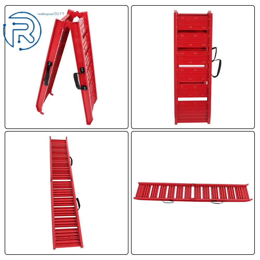 72"×11.6" Foldable Aluminum Loading Ramp for ATV Truck (Fits Most Models)