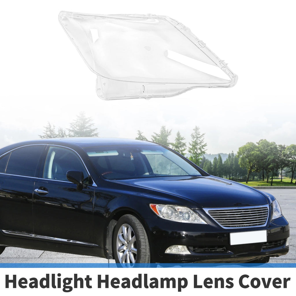 1 Pcs Headlight Lens Cover for Lexus LX570 (2007–2012) PC Clear