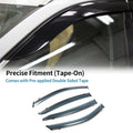 Set of 4 Window Deflectors for Nissan Altima (2019–2023) Black Vent Visor