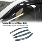 Set of 4 Window Deflectors for Nissan Altima (2019–2023) Black Vent Visor
