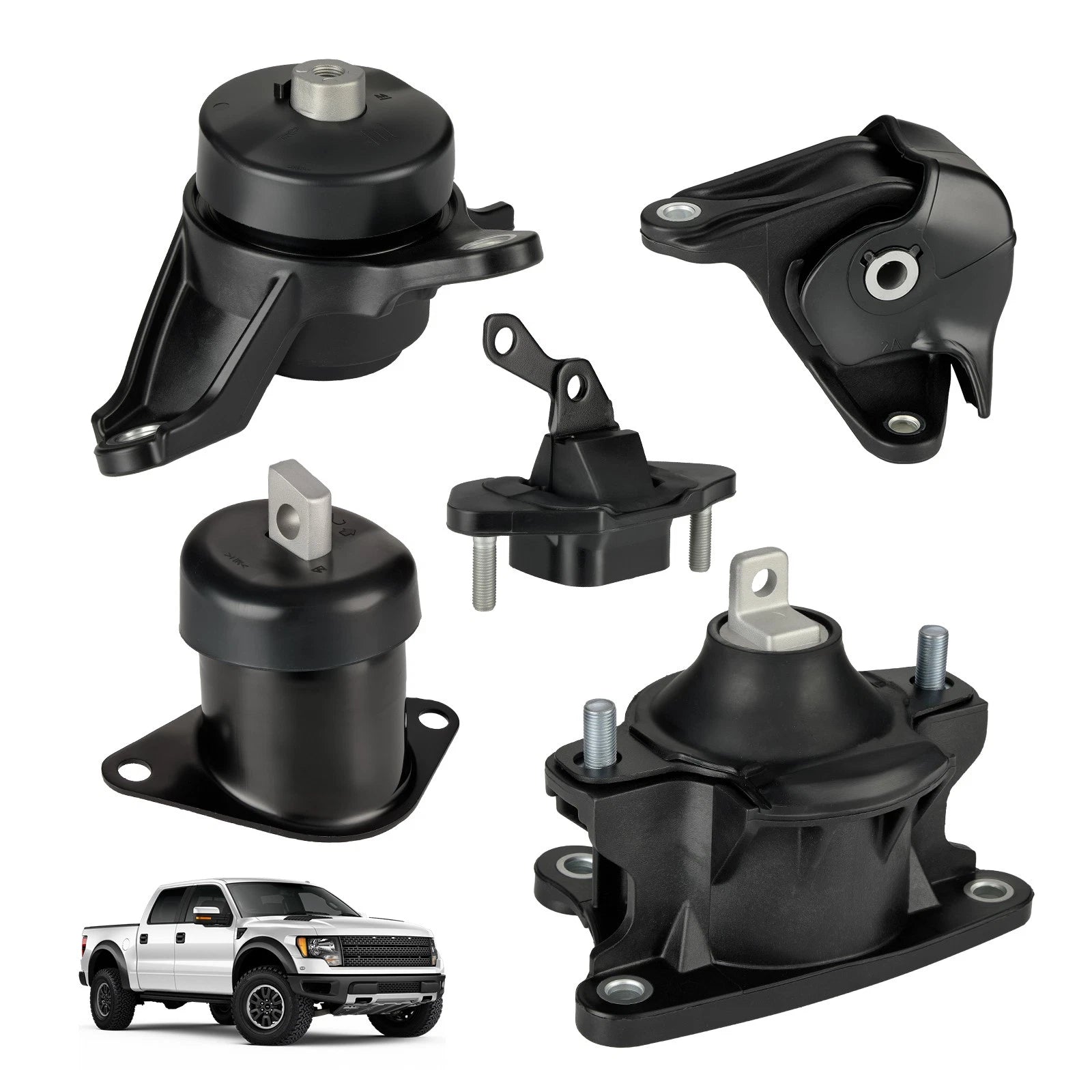 Set of 5 Engine & Trans Mounts for Honda Accord 2.4L (2008–2012) A4565 A4572