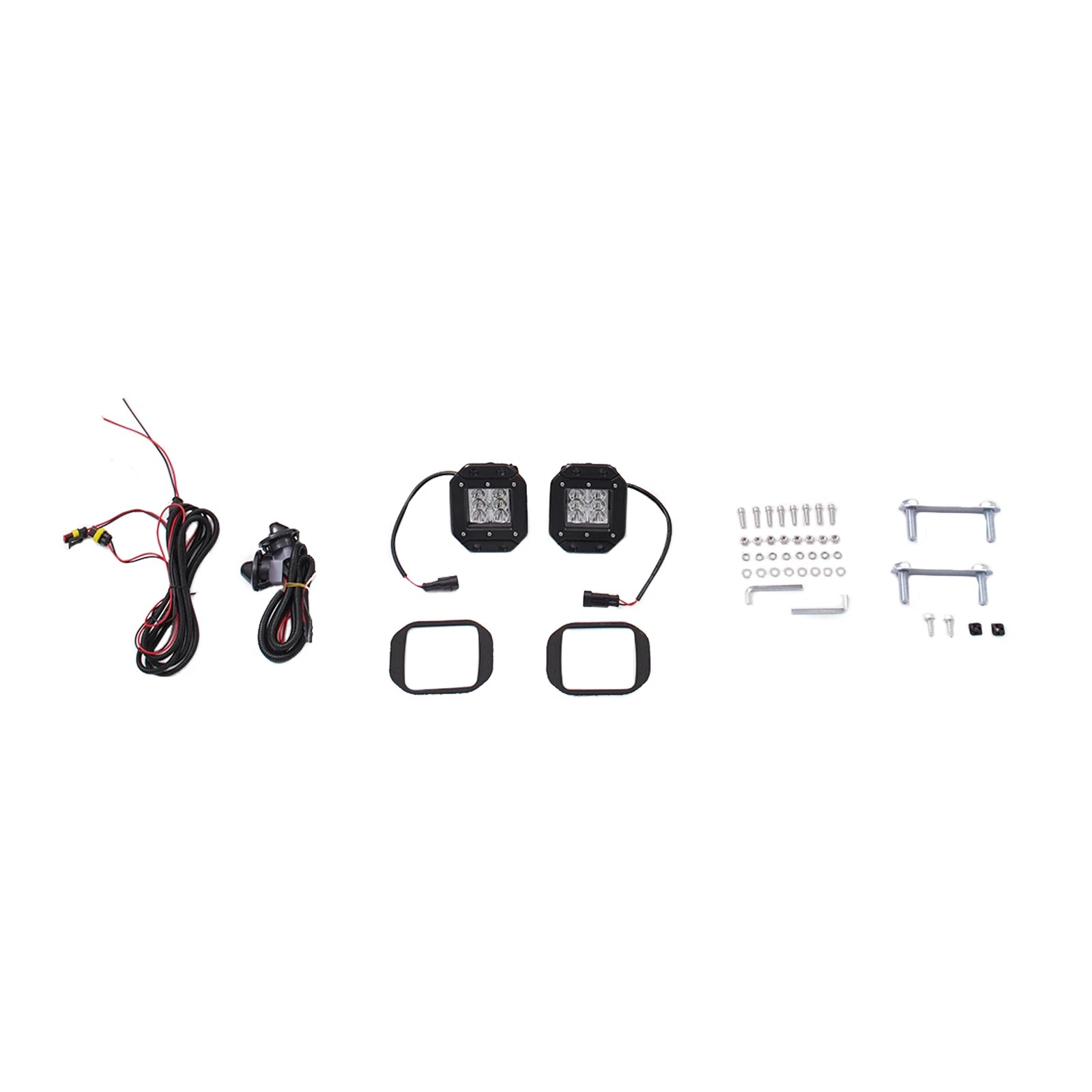 1pc Black Rear Step Bumper w/ Light for Ford F150 (2004–2006)