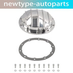 Polished Aluminum Differential Cover 8.5" & 8.6" Ring Gear 10 Bolt for Chevy GM