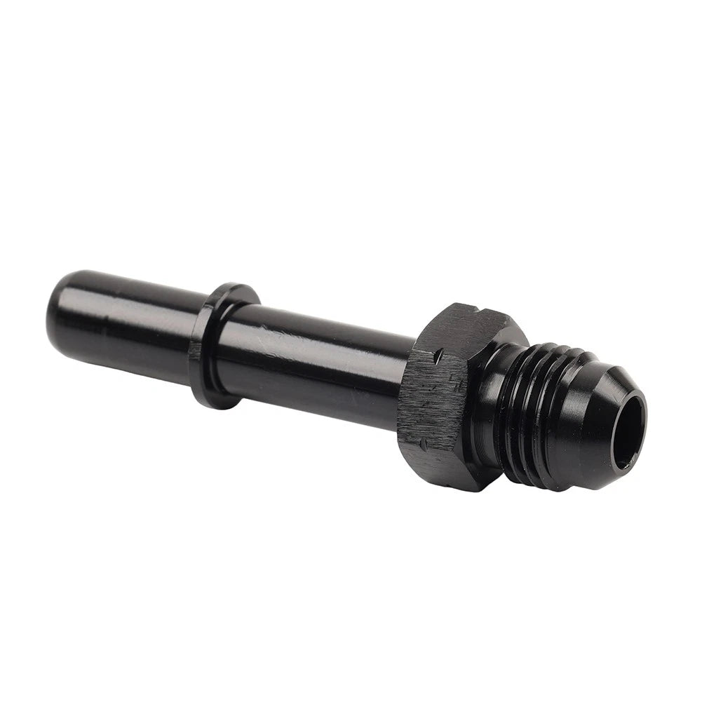 6AN Male to 5/16" Male EFI Fuel Rail Fitting for SAE Quick-Disconnect