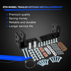 Fifth Wheel Mounting Rail Kit for Trailer Hitch (2000-2023)
