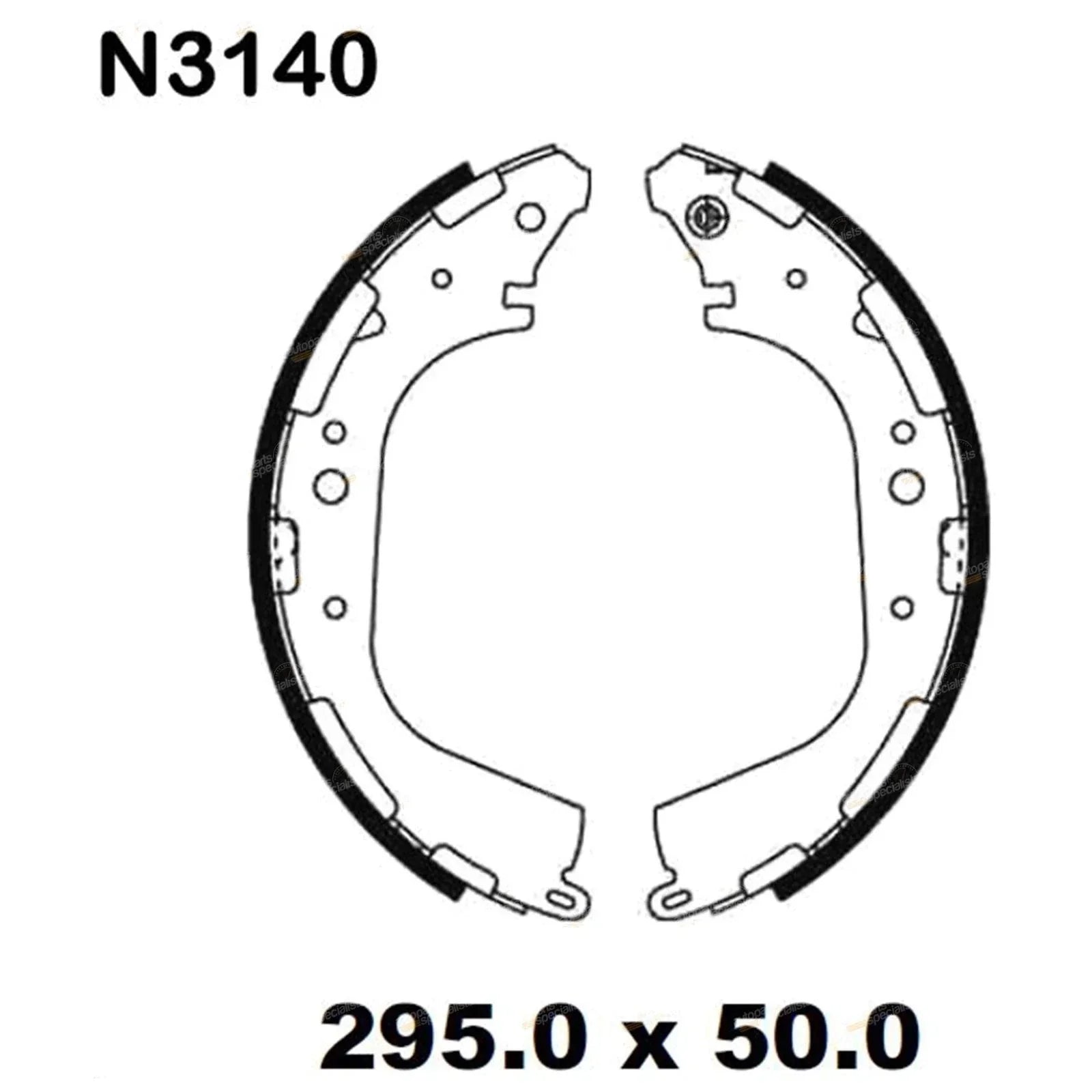 Rear Brake Shoes Set for Nissan Pathfinder R50 (1995-2005)