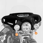 Vivid Black Front Batwing Outer Fairing for Harley Touring Street Glide (2014–2024)