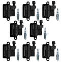 Set of 8 Ignition Coils & 8 ACDelco Spark Plugs for Chevy GMC V8