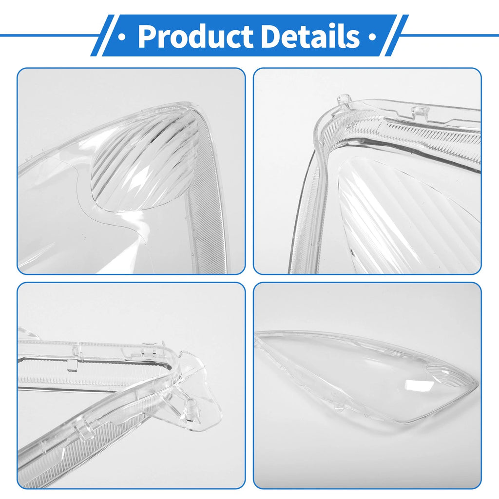 Front Left Headlight Lens Cover for Honda Fit (2009–2010) PC Clear