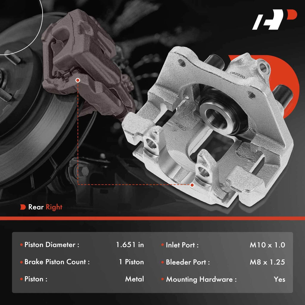 Rear Right Disc Brake Caliper w/ Bracket for BMW X3 (2004-2010)