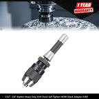Keyless Heavy Duty Drill Chuck 1/32"-5/8" for R8 Shank Adapter