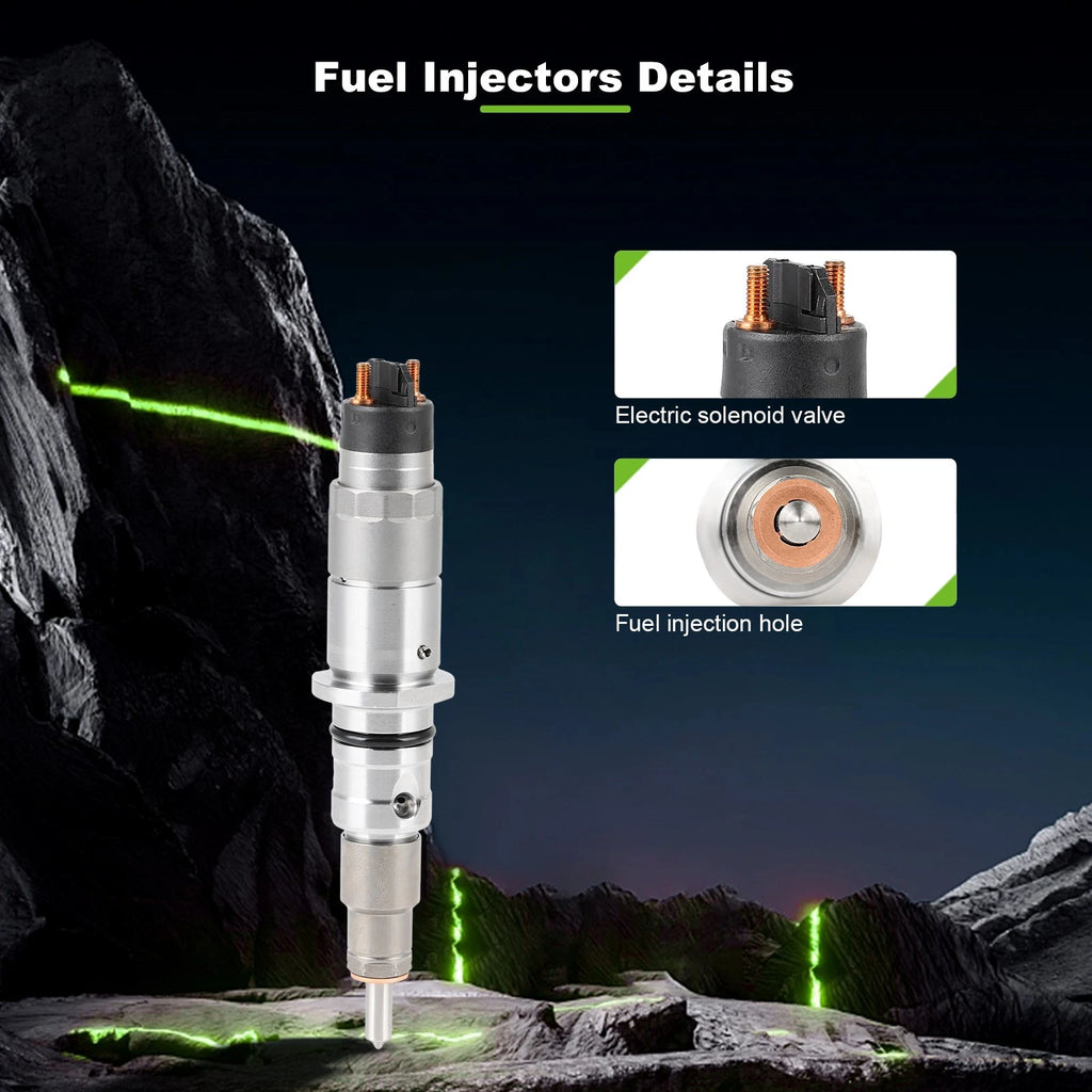 Fuel Injector for Hyundai HL770-7A, Cummins QSB6.7, Komatsu PC200-8, ZW180