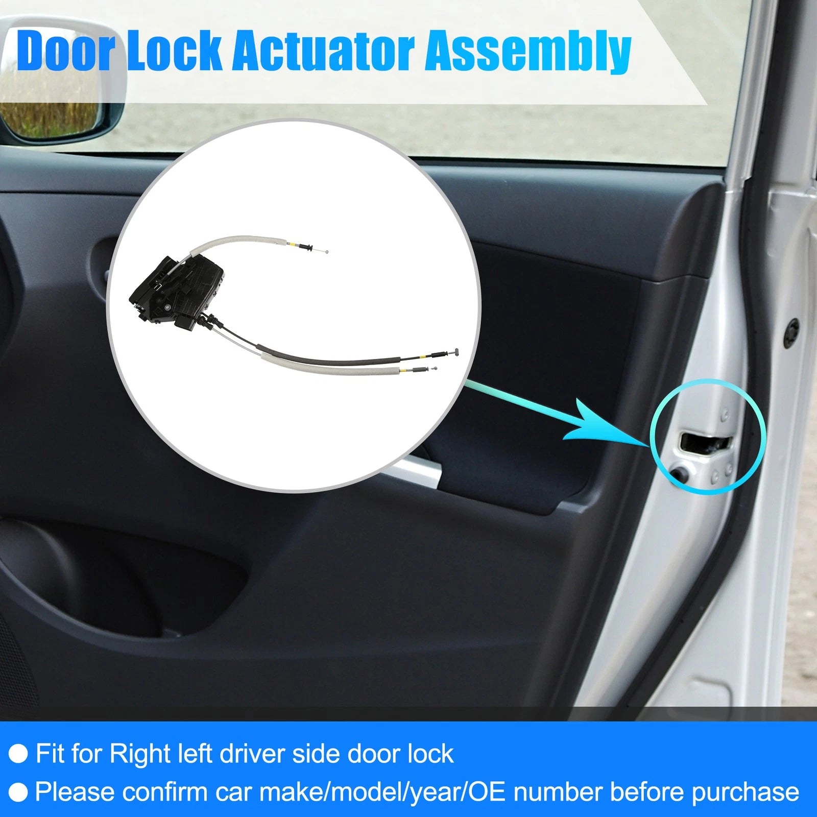 Rear Right Door Lock Actuator for Hyundai Elantra (2017–2020) 81420-F2000