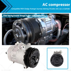 AC Compressor for Dodge Avenger Journey Sebring Chrysler 200 2.4L (2008–2014)