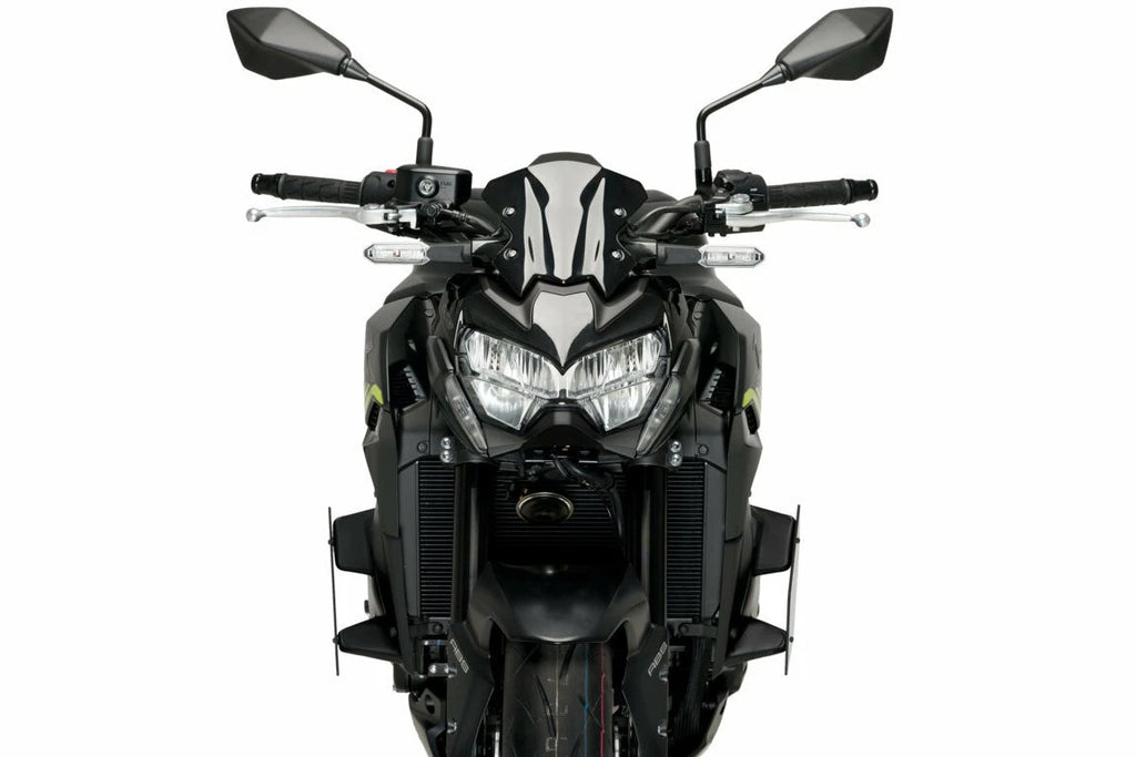 PUIG Downforce Side Spoilers Black for Kawasaki Z900 (2017–2022)