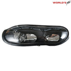 Set of 2 Halogen Black Headlight Assemblies for Chevy Camaro Z28
