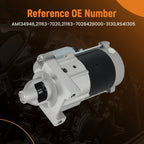 Starter Motor for Kawasaki KAF400 Mule 600 610 (12V, 9 Teeth, 21163-7028, AM134946)