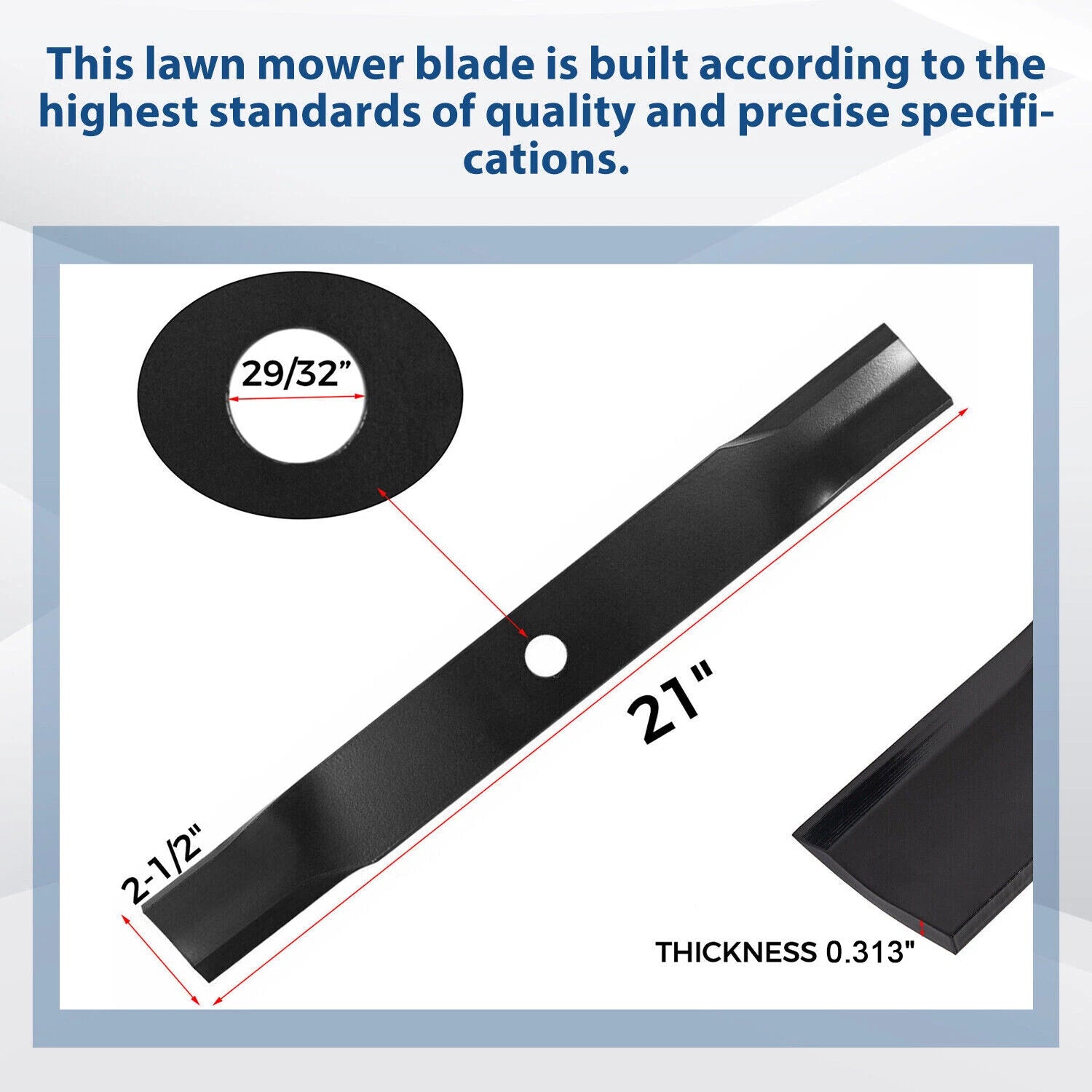 60" Deck Blades for John Deere Mower (#TCU15881, #M163983, #M128485, #M144196)