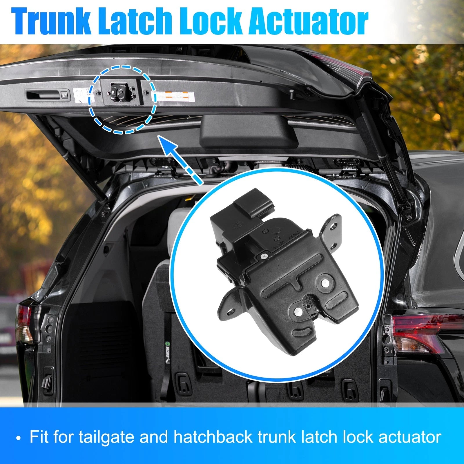 Rear Tailgate Lid Lock Actuator Latch 81230-A5000 for Hyundai Elantra GT (2013–2017)
