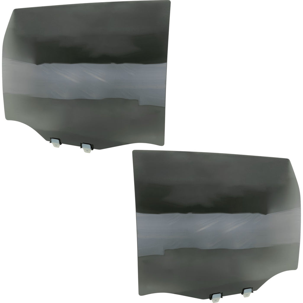 Set of 2 Rear Door Glasses for Chevy (Left & Right)