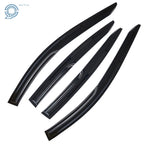 Set of 4 Window Visors Rain Guards for Acura TL (2009-2014) Black