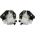 Front Left Right Brake Calipers & Pads for Kawasaki Bayou 300 (1988–2004)