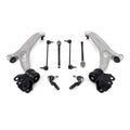 8x Front Lower Control Arms Ball Joints Tie Rods For 2013-2018 Ford Focus C-Max