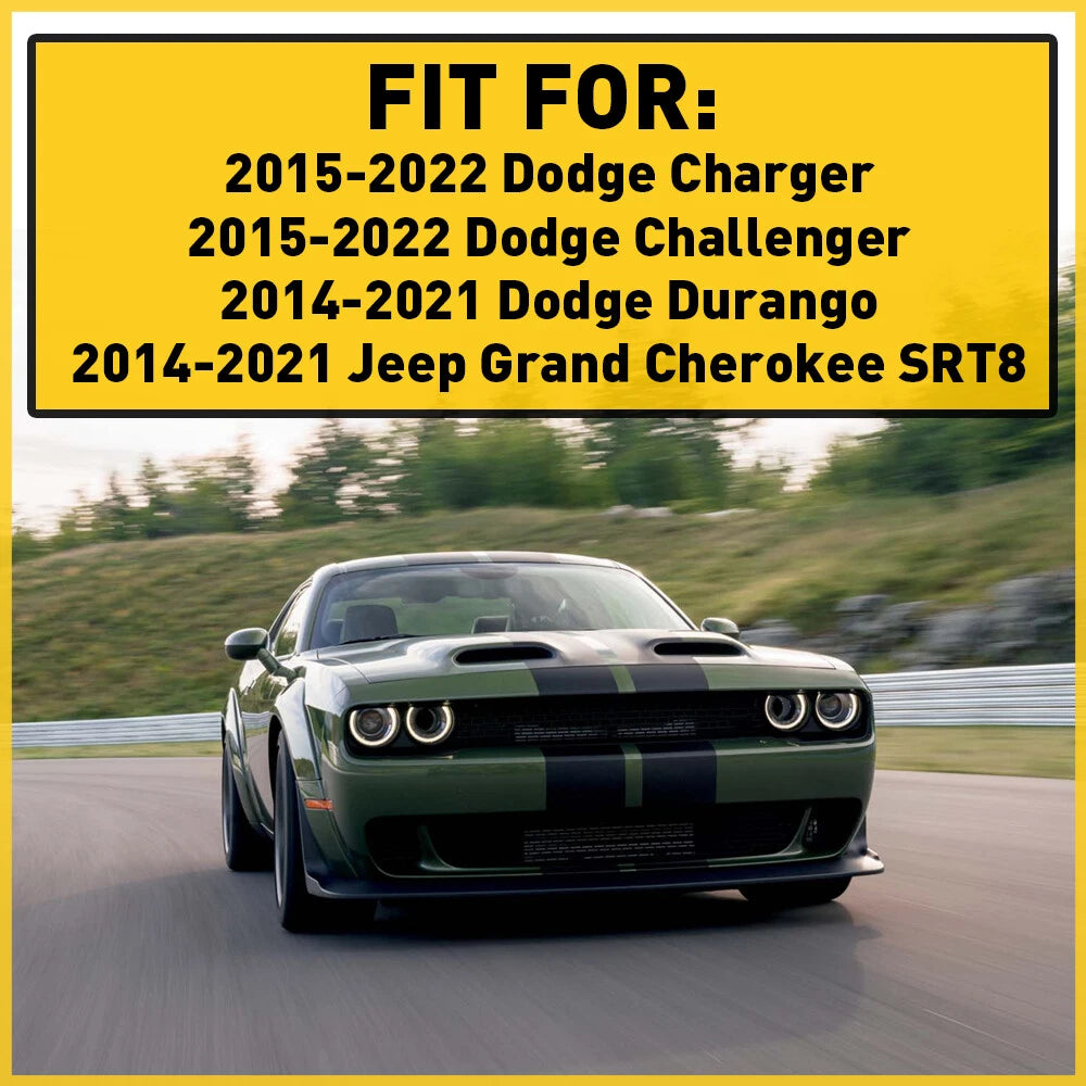 Set of 4 Steering Wheel Trim Covers for Dodge Durango (2014–2023)