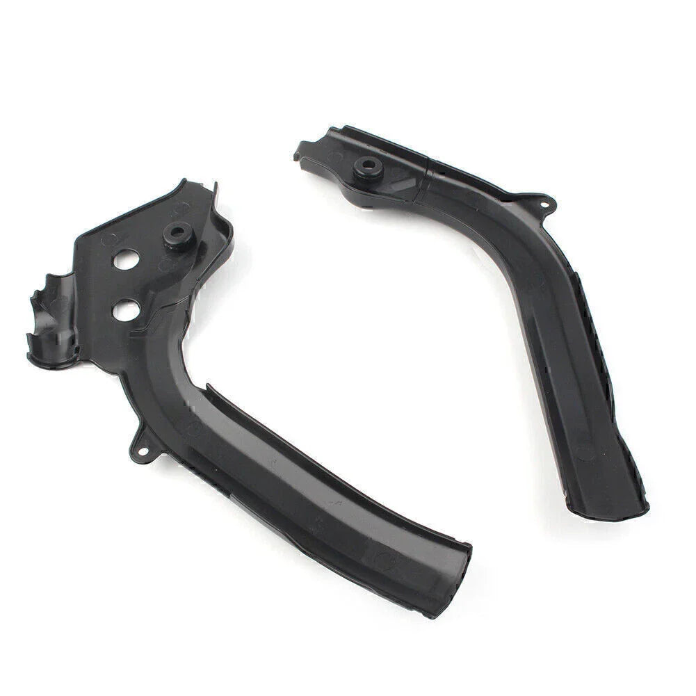Black Plastic Frame Guards for KTM SX SXF EXC 125 250 350 450 (2016-2018)
