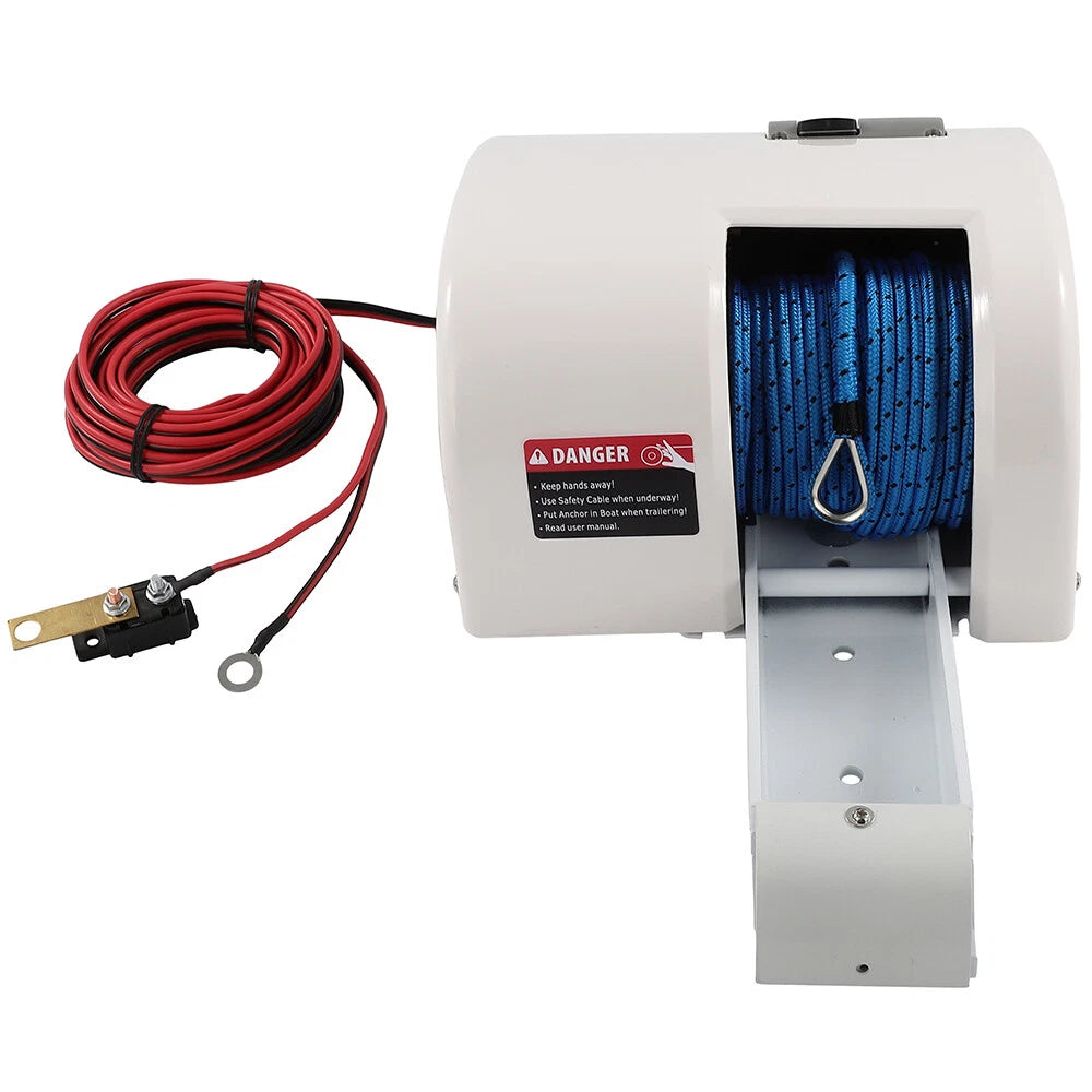Electric Anchor Winch 35 LBS for Boat with Wireless Remote Control