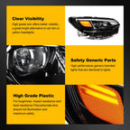 Right Side LED DRL Headlight Assembly for Jeep Cherokee (2019–2023)