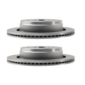 Drilled & Slotted Rear Brake Rotors Kit for Chrysler Aspen (2007–2009)