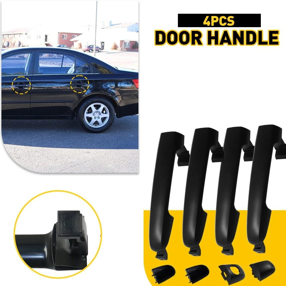 Set of 4 Outside Exterior Door Handles for Hyundai Sonata (2006–2010)
