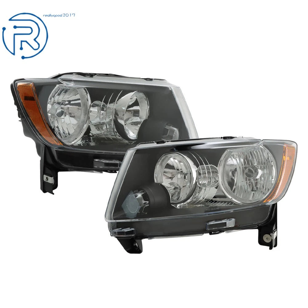Halogen Headlight Set for Jeep Grand Cherokee, Compass (2011-2017)