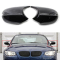 Gloss Black Side Rear Mirror Cover Caps for BMW E90 3 Series (2009-2011)