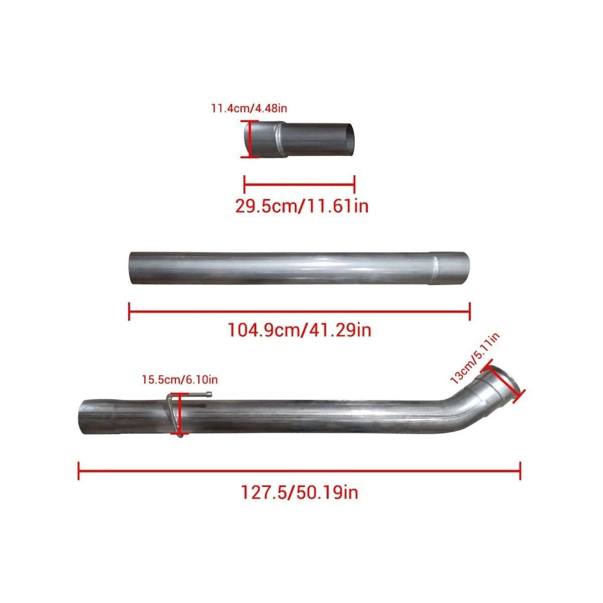 4" Exhaust Pipe Kit for Dodge Ram 2500/3500 6.7L Cummins Diesel (2019–2021)