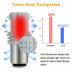 2X LED Tail Brake Stop Turn Signal Light Bulbs