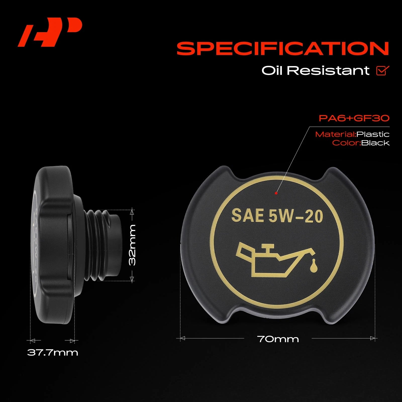 Engine Oil Filler Cap for Ford F-150, F-250, Explorer