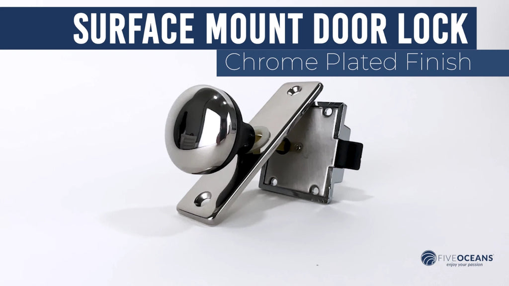 Boat Door Lock for Marine Applications (FO1409) Chrome-Plated Finish