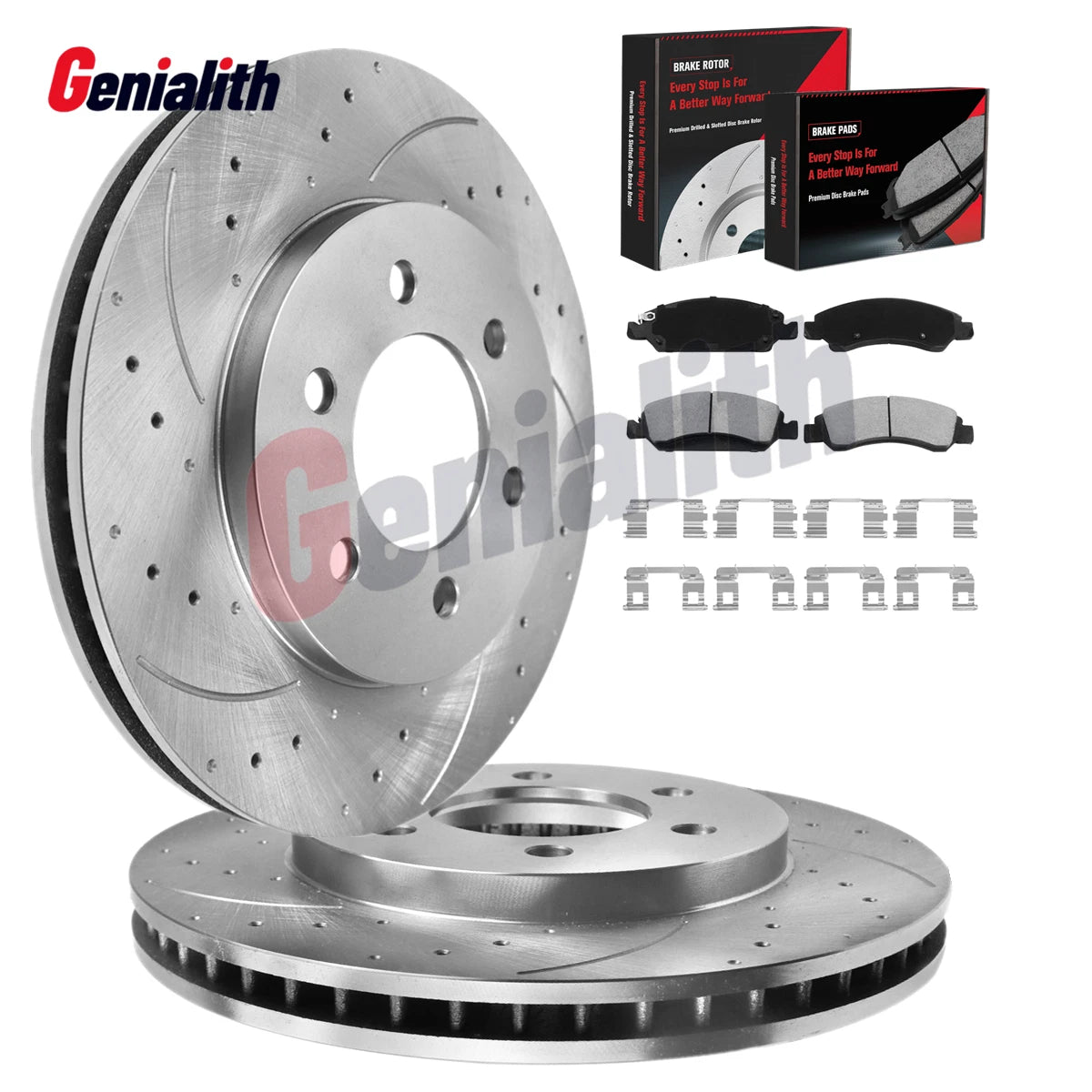 Front Rotors Brake Pads for Chevy Silverado GMC Sierra 1500 Tahoe Yukon (2007–2018)
