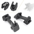 2X Hood Latch Lock Catch Mount Kit Matte Black for Jeep Wrangler JK (2007–2017)