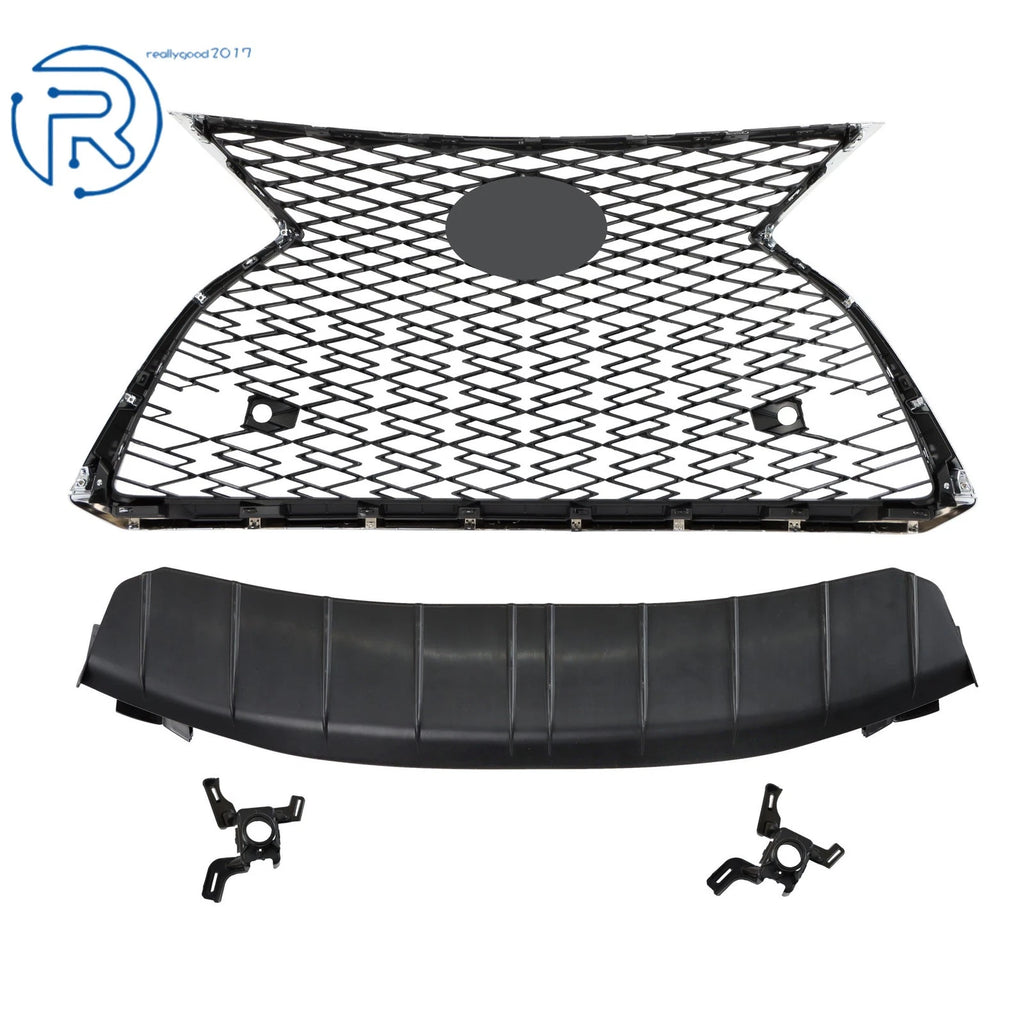 Front Upper Grill Assembly for Lexus RX350 RX450h (2020-2022) Chrome/Black