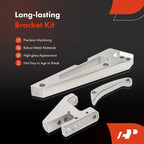 16x Polished Aluminum Alternator Bracket Kit for Chevy (Short Water Pump)