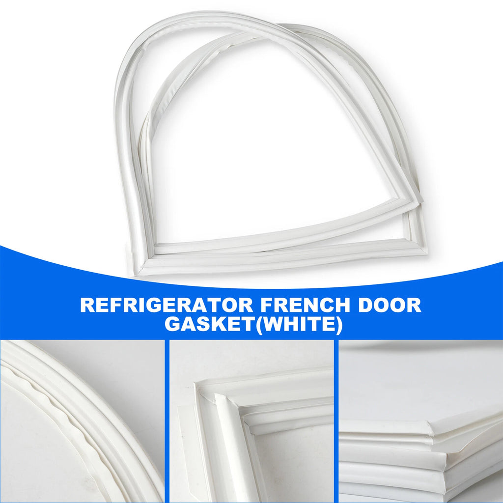 W10830189 Refrigerator French Door Gasket for Whirlpool (White)