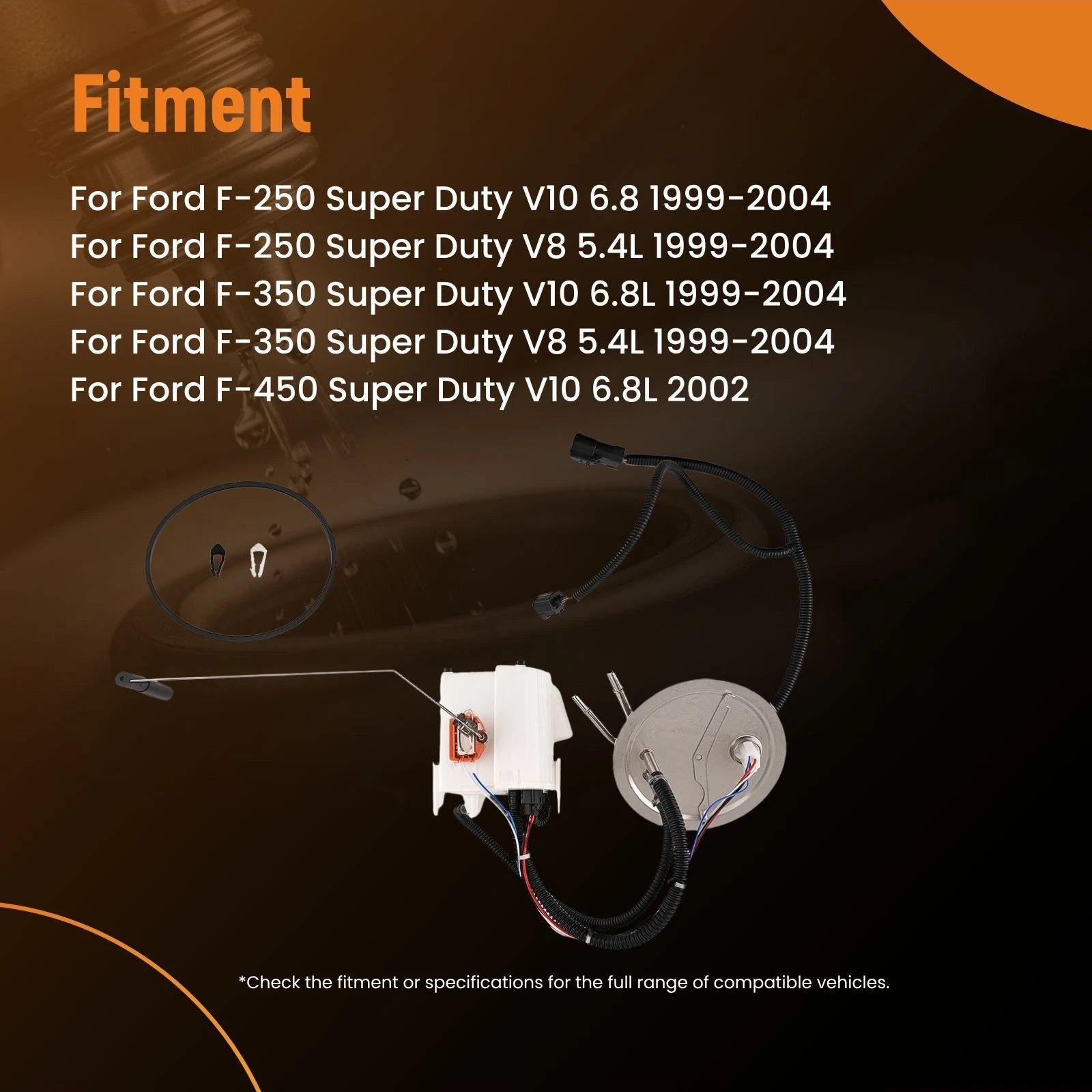 Fuel Pump Module for Ford F-250/F-350/F-450 Super Duty (1999–2004) F81Z9H307FA